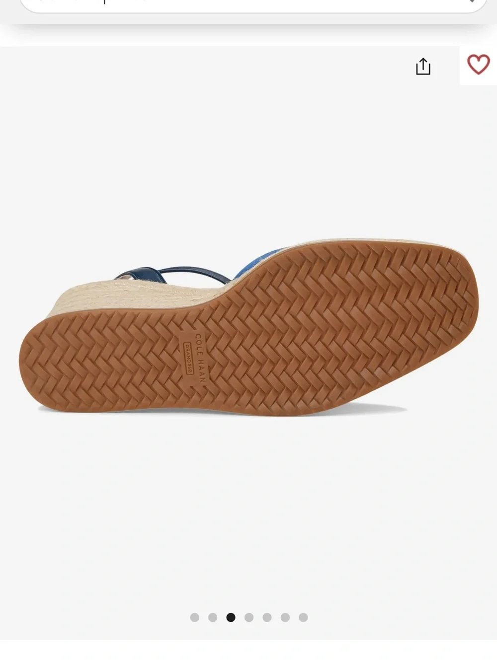 🇺🇸FLASH SALE ! Cole Hann 🔥 Spandrille Suede Kyra cloudfeel wedge sandals